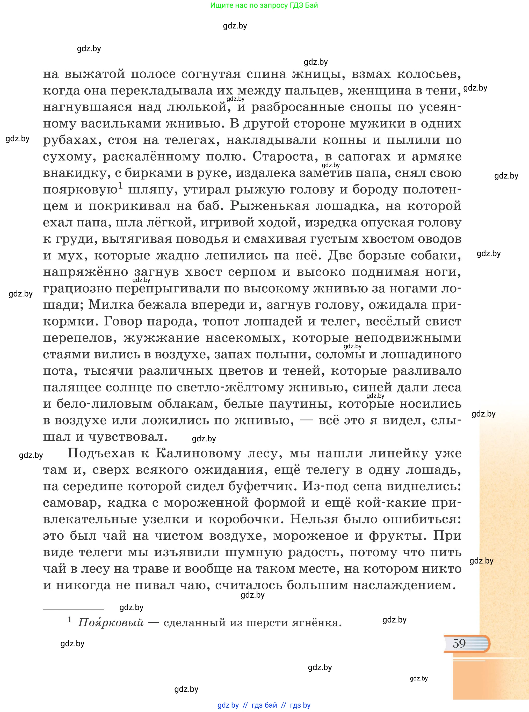 Русская литература, 6 класс Учебник, авторы: Захарова Светлана Николаевна, Юстинская Гюльнара Мансуровна, издательство Национальный институт образования, Минск, 2019, бежевого цвета, страница 59