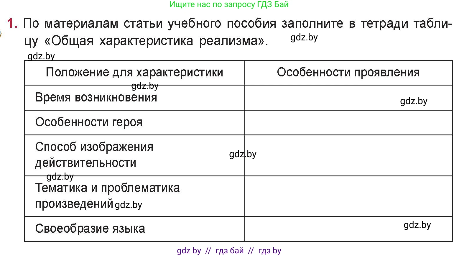 Русская литература, 9 класс Учебник, авторы: Захарова Светлана Николаевна, Черкес Наталья Ивановна, издательство Национальный институт образования, Минск, 2019, бежевого цвета, страница 91, номер 1, Условие