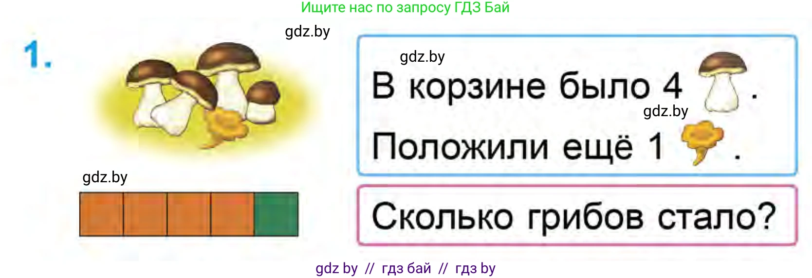 Математика, 1 класс Учебник, авторы: Муравьева Галина Леонидовна, Урбан Мария Анатольевна, издательство Академия образования, Минск, 2024, Часть 1, страница 70, номер 1, Условие