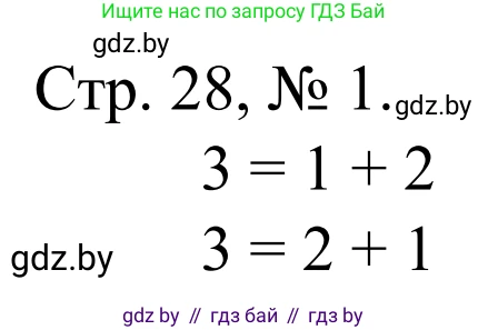 Математика, 1 класс Учебник, авторы: Муравьева Галина Леонидовна, Урбан Мария Анатольевна, издательство Академия образования, Минск, 2024, Часть 1, страница 28, номер 1, Решение