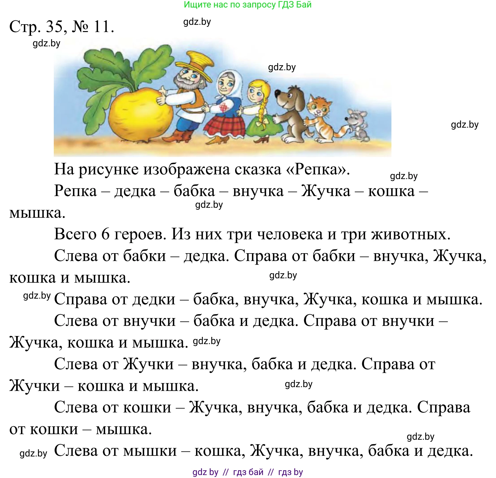 Математика, 1 класс Учебник, авторы: Муравьева Галина Леонидовна, Урбан Мария Анатольевна, издательство Академия образования, Минск, 2024, Часть 1, страница 35, номер 11, Решение