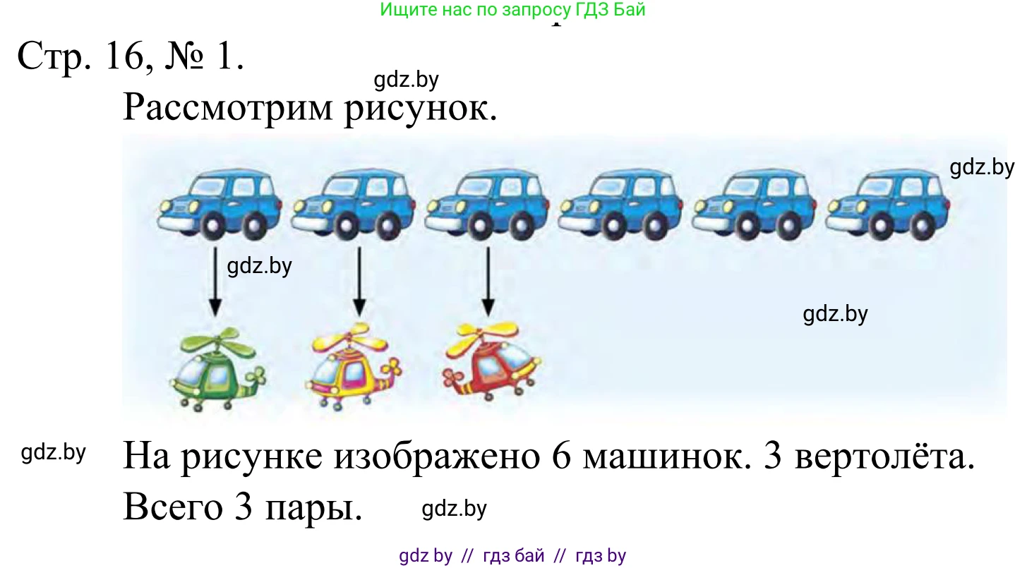 Математика, 1 класс Учебник, авторы: Муравьева Галина Леонидовна, Урбан Мария Анатольевна, издательство Академия образования, Минск, 2024, Часть 1, страница 16, номер 1, Решение
