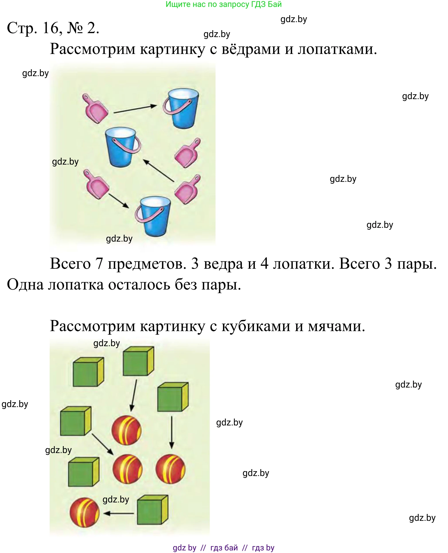 Математика, 1 класс Учебник, авторы: Муравьева Галина Леонидовна, Урбан Мария Анатольевна, издательство Академия образования, Минск, 2024, Часть 1, страница 16, номер 2, Решение