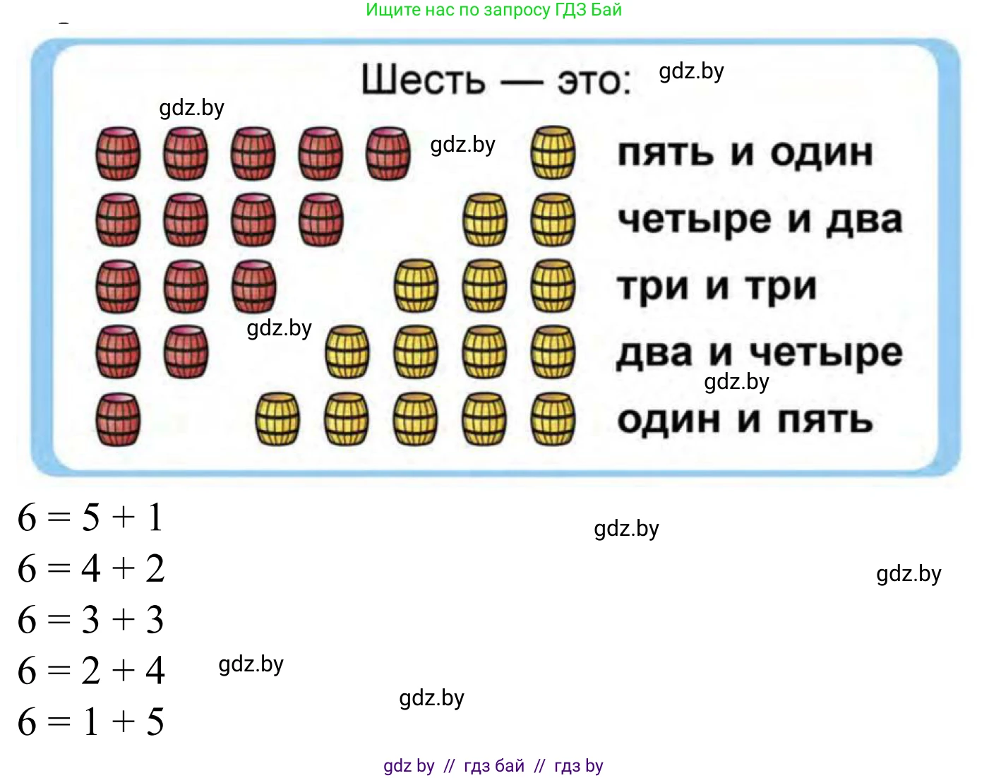 Математика, 1 класс Учебник, авторы: Муравьева Галина Леонидовна, Урбан Мария Анатольевна, издательство Академия образования, Минск, 2024, Часть 1, страница 58, Решение