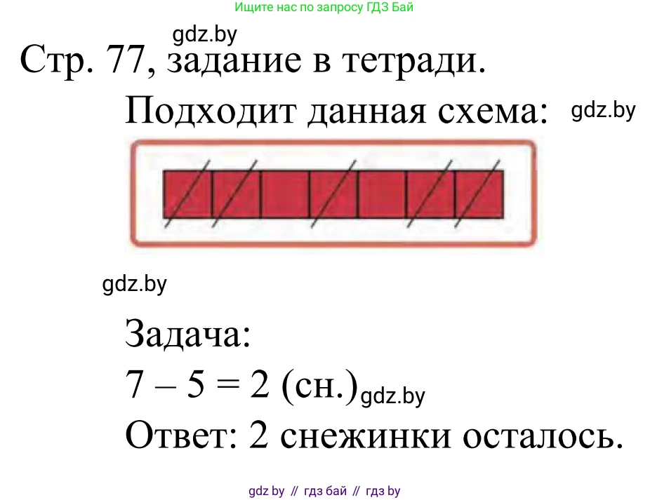 Математика, 1 класс Учебник, авторы: Муравьева Галина Леонидовна, Урбан Мария Анатольевна, издательство Академия образования, Минск, 2024, Часть 1, страница 77, Решение