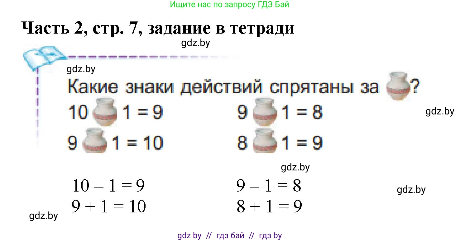 Математика, 1 класс Учебник, авторы: Муравьева Галина Леонидовна, Урбан Мария Анатольевна, издательство Академия образования, Минск, 2024, Часть 2, страница 7, Решение