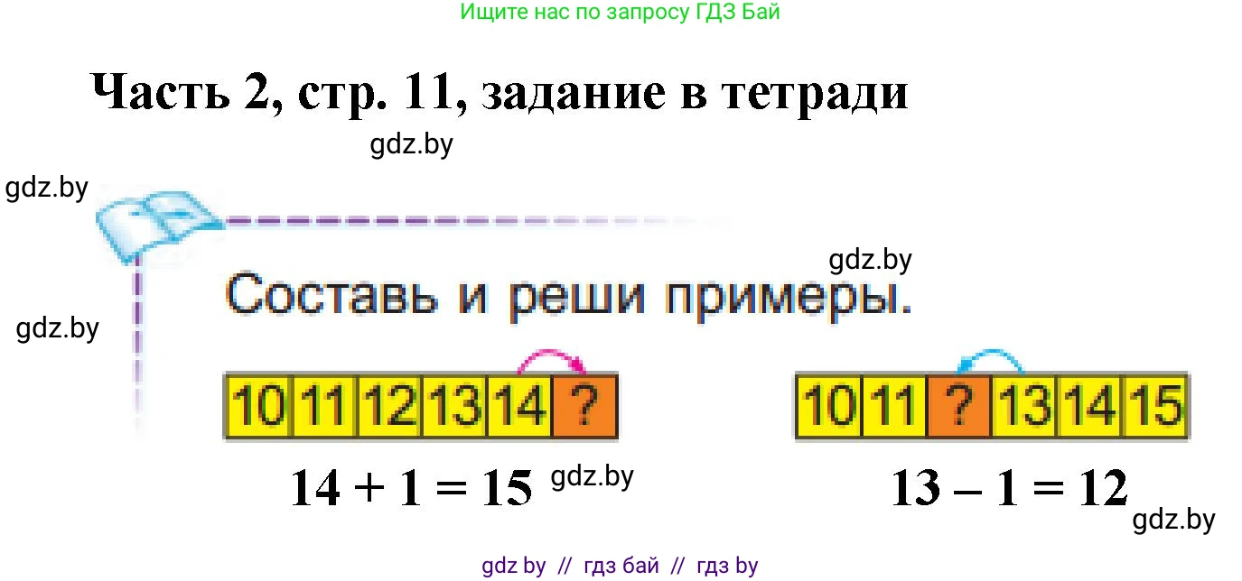 Математика, 1 класс Учебник, авторы: Муравьева Галина Леонидовна, Урбан Мария Анатольевна, издательство Академия образования, Минск, 2024, Часть 2, страница 11, Решение