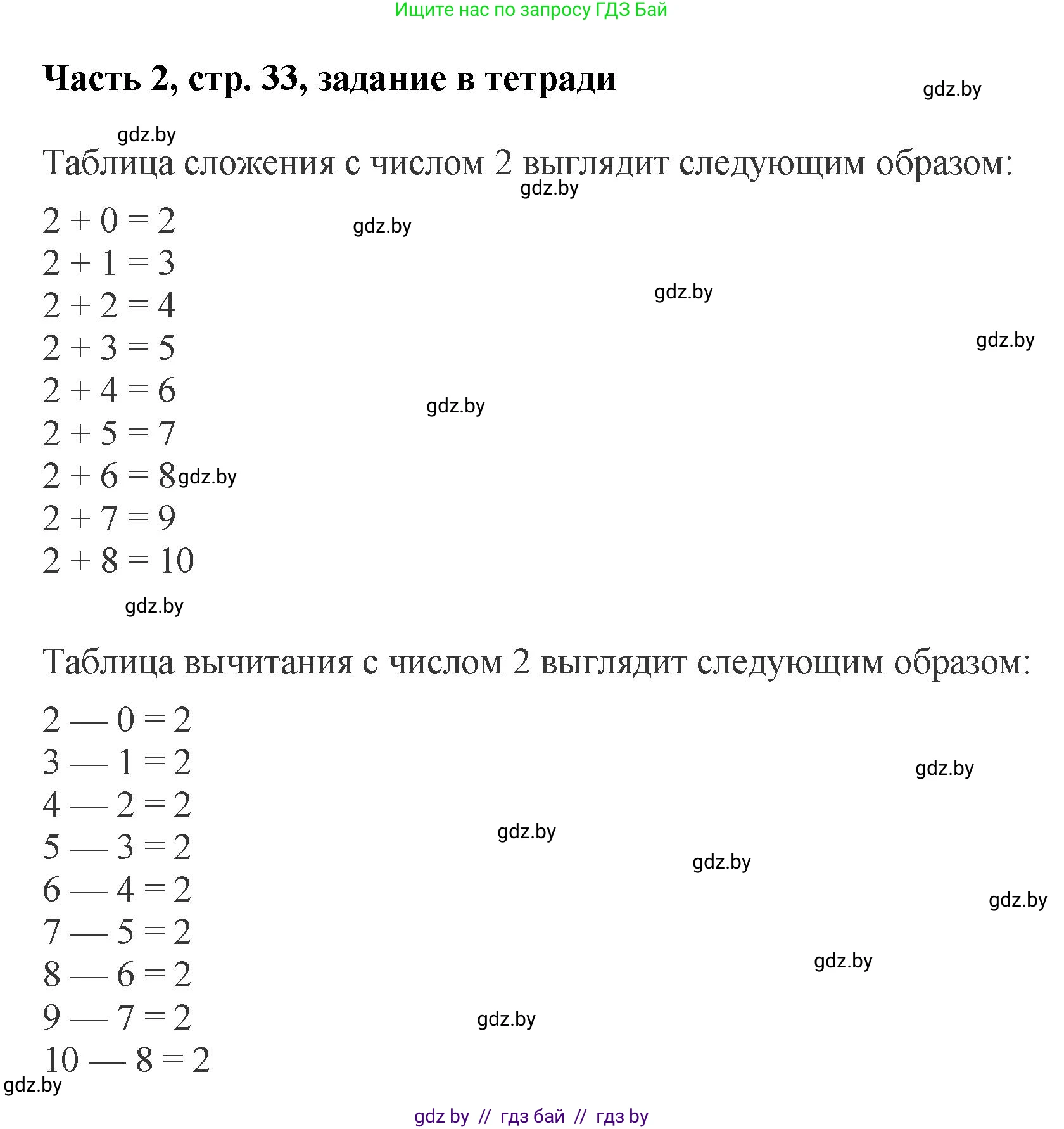 Математика, 1 класс Учебник, авторы: Муравьева Галина Леонидовна, Урбан Мария Анатольевна, издательство Академия образования, Минск, 2024, Часть 2, страница 33, Решение