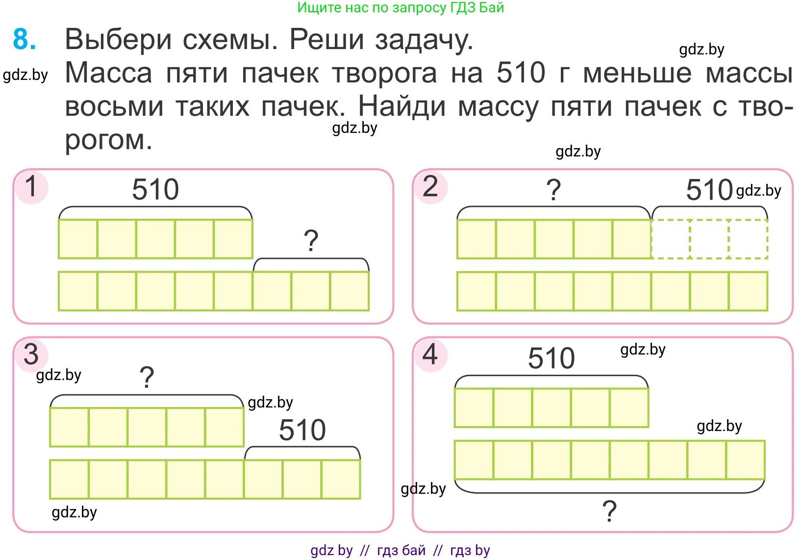 Математика, 4 класс Учебник, авторы: Муравьева Галина Леонидовна, Урбан Мария Анатольевна, издательство Национальный институт образования, Минск, 2022, розового цвета, Часть 2, страница 45, номер 8, Условие