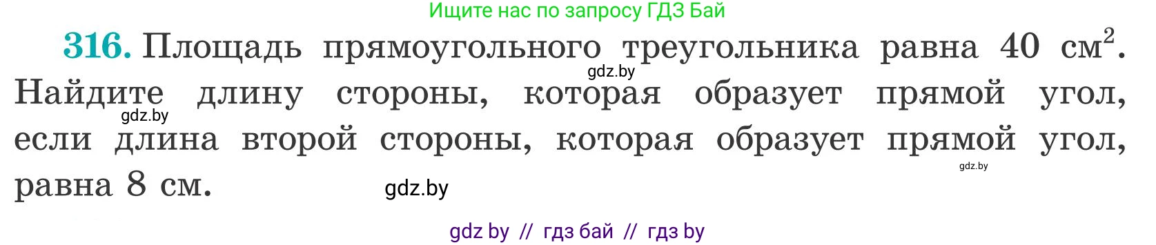 Математика, 5 класс Учебник, авторы: Герасимов Валерий Дмитриевич, Пирютко Ольга Николаевна, Лобанов Александр Павлович, издательство Адукацыя i выхаванне, Минск, 2025, белого цвета, Часть 2, страница 96, номер 316, Условие 2025
