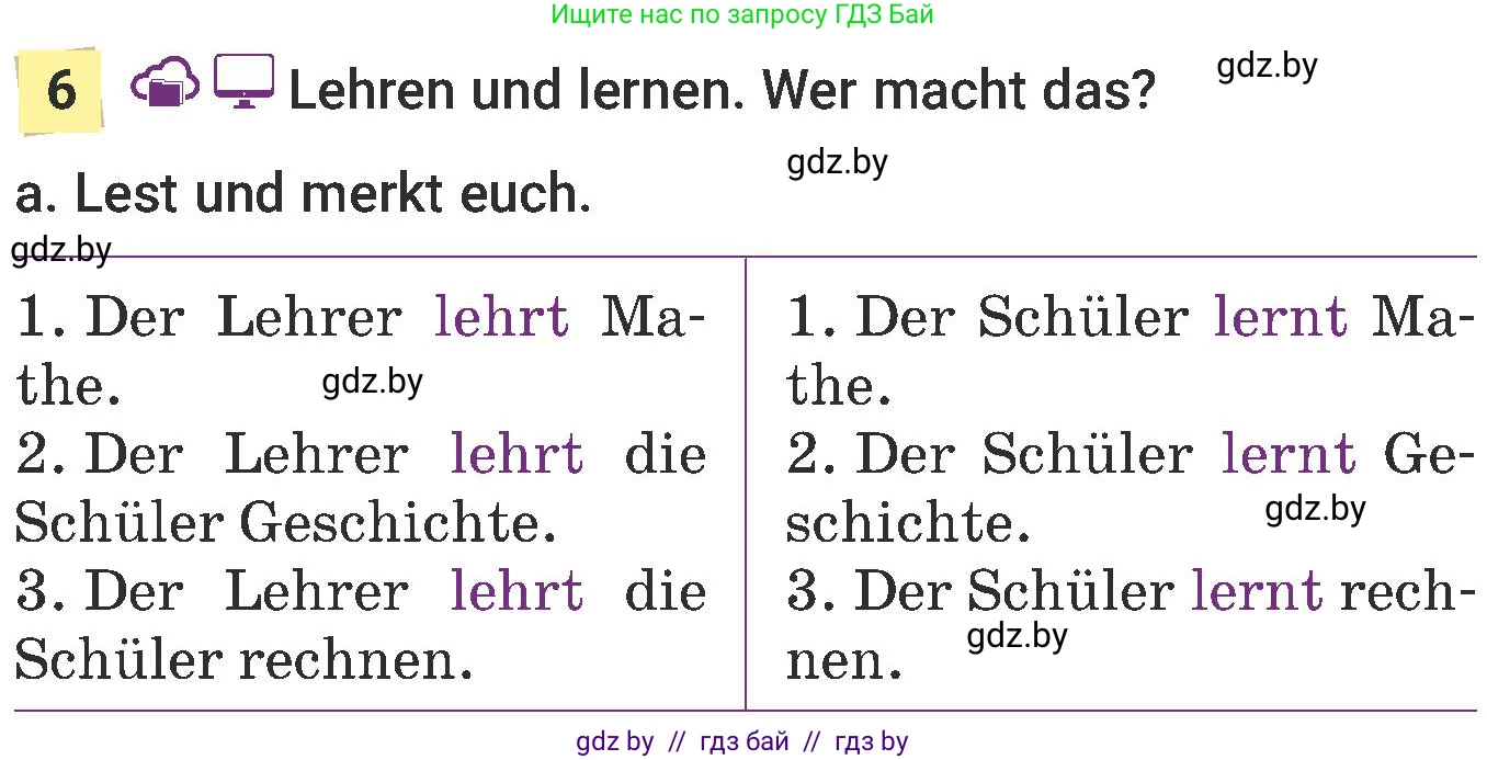 Немецкий язык (Deutsch), 6 класс Учебник (Schülerbuch), авторы: Будько Антонина Филипповна (Budjko Antonina), Урбанович Инна Ювинальевна (Urbanowitsch Ina), издательство Вышэйшая школа, Минск, 2020, бежевого цвета, страница 10, номер a, Условие