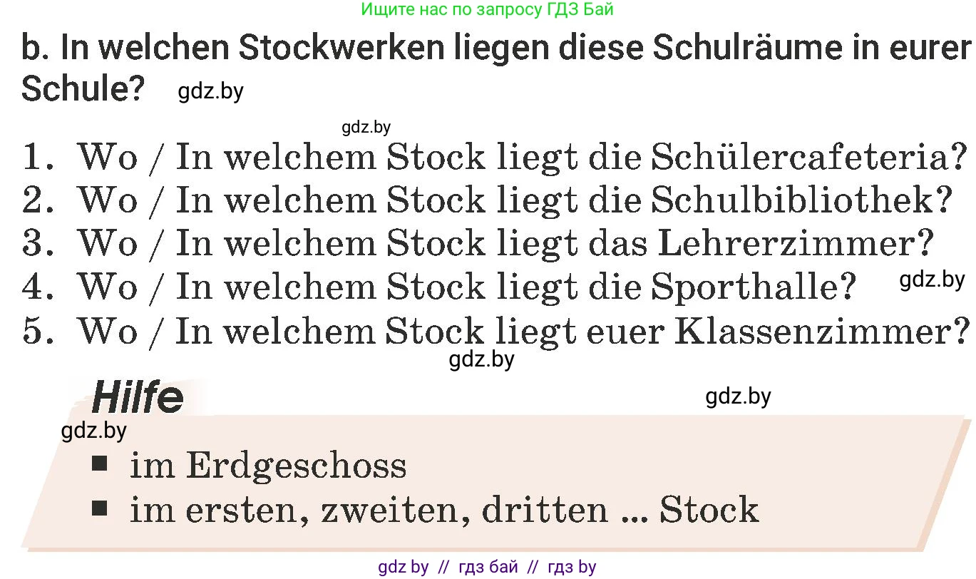 Немецкий язык (Deutsch), 6 класс Учебник (Schülerbuch), авторы: Будько Антонина Филипповна (Budjko Antonina), Урбанович Инна Ювинальевна (Urbanowitsch Ina), издательство Вышэйшая школа, Минск, 2020, бежевого цвета, страница 20, номер b, Условие