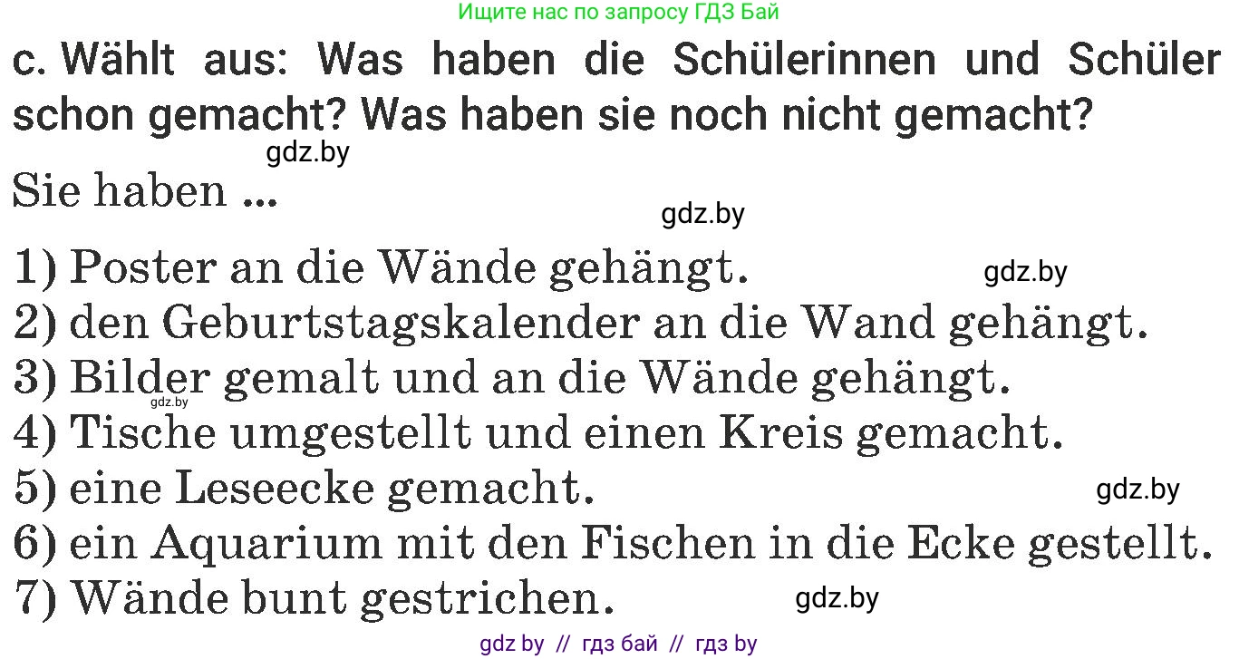 Немецкий язык (Deutsch), 6 класс Учебник (Schülerbuch), авторы: Будько Антонина Филипповна (Budjko Antonina), Урбанович Инна Ювинальевна (Urbanowitsch Ina), издательство Вышэйшая школа, Минск, 2020, бежевого цвета, страница 24, номер c, Условие