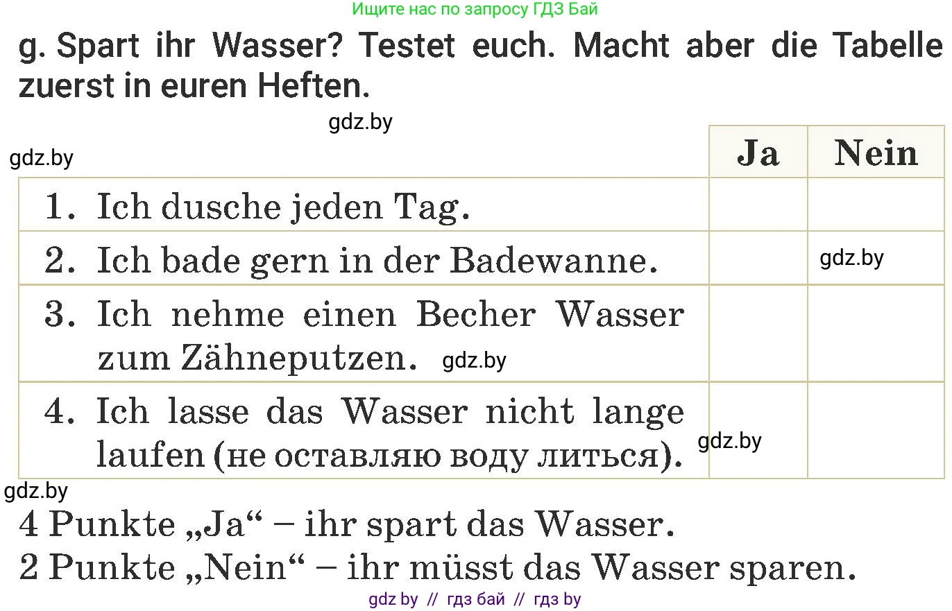 Немецкий язык (Deutsch), 6 класс Учебник (Schülerbuch), авторы: Будько Антонина Филипповна (Budjko Antonina), Урбанович Инна Ювинальевна (Urbanowitsch Ina), издательство Вышэйшая школа, Минск, 2020, бежевого цвета, страница 201, номер g, Условие