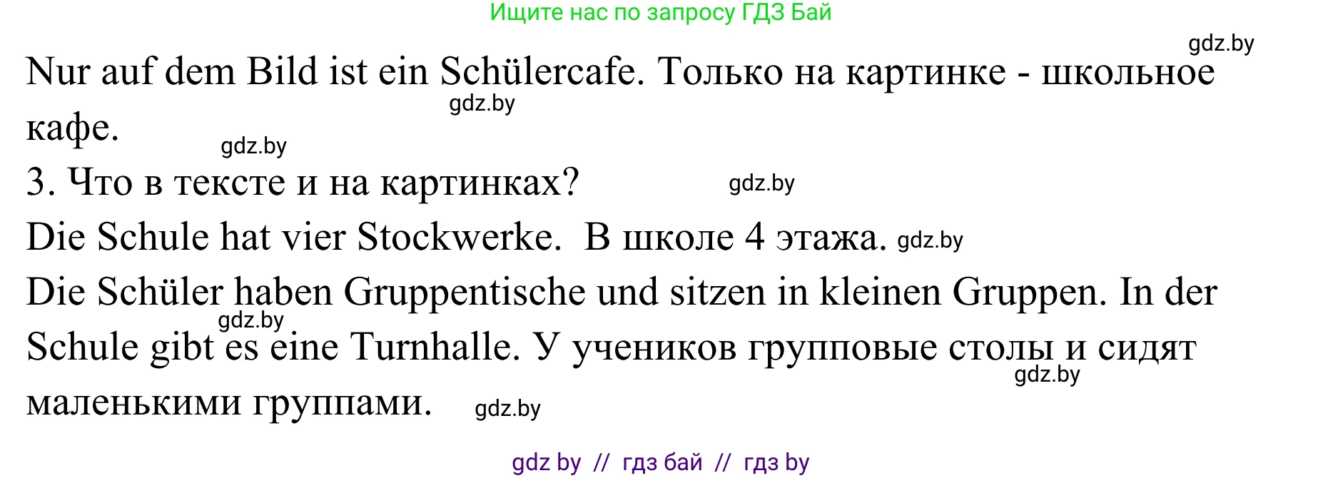 Немецкий язык (Deutsch), 6 класс Учебник (Schülerbuch), авторы: Будько Антонина Филипповна (Budjko Antonina), Урбанович Инна Ювинальевна (Urbanowitsch Ina), издательство Вышэйшая школа, Минск, 2020, бежевого цвета, страница 19, номер g, Решение (продолжение 2)