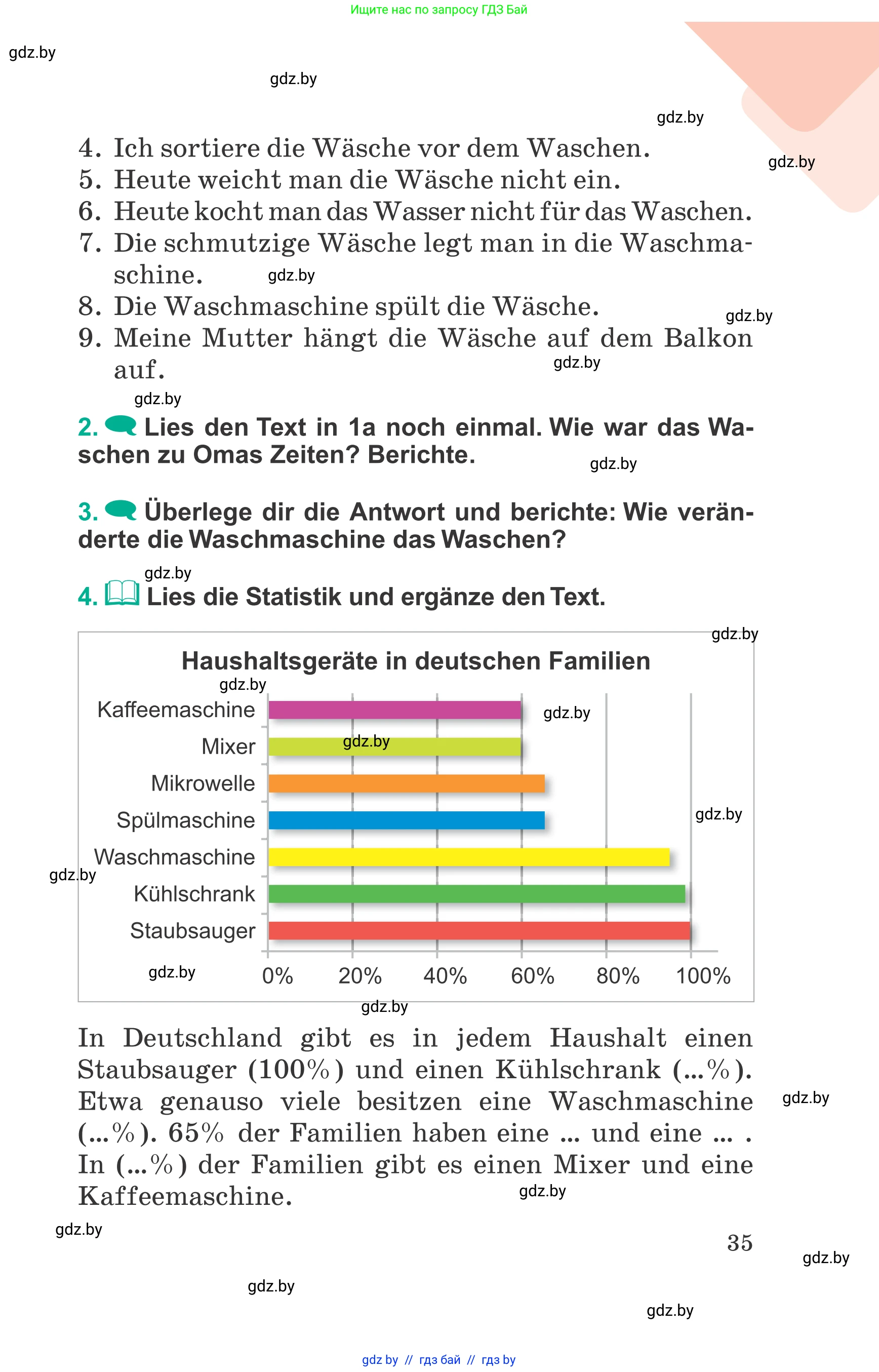 Немецкий язык (Deutsch), 6 класс Учебник (Schülerbuch), авторы: Зуевская Елена Викторовна, Салынская Светлана Ивановна, Негурэ Ольга Вячеславовна, издательство Вышэйшая школа, Минск, 2022, жёлтого цвета, Teil 2, страница 35