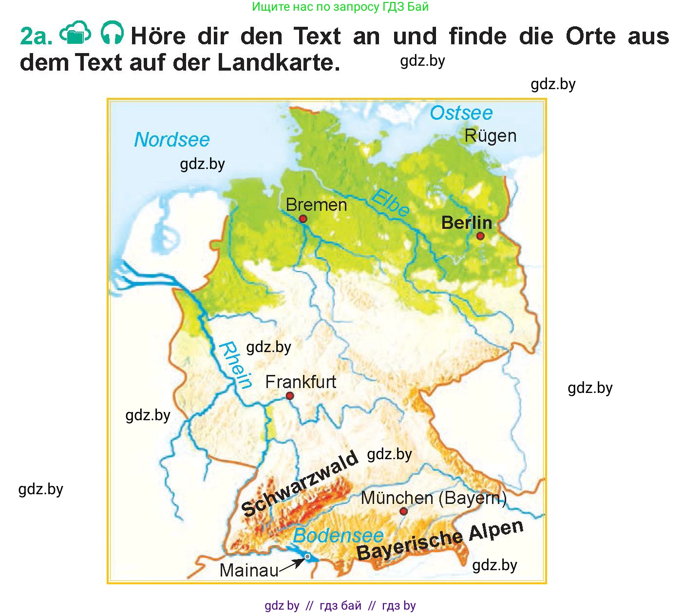 Немецкий язык (Deutsch), 6 класс Учебник (Schülerbuch), авторы: Зуевская Елена Викторовна, Салынская Светлана Ивановна, Негурэ Ольга Вячеславовна, издательство Вышэйшая школа, Минск, 2022, жёлтого цвета, Teil 2, страница 80, номер 2, Условие