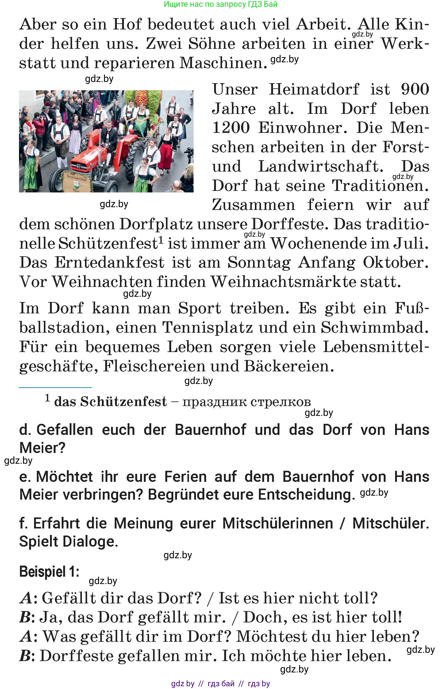 Немецкий язык (Deutsch), 7 класс Учебник (Schülerbuch), авторы: Будько Антонина Филипповна (Budjko Antonina), Урбанович Инна Ювинальевна (Urbanowitsch Ina), издательство Вышэйшая школа, Минск, 2021, страница 158, номер 5, Условие (продолжение 3)