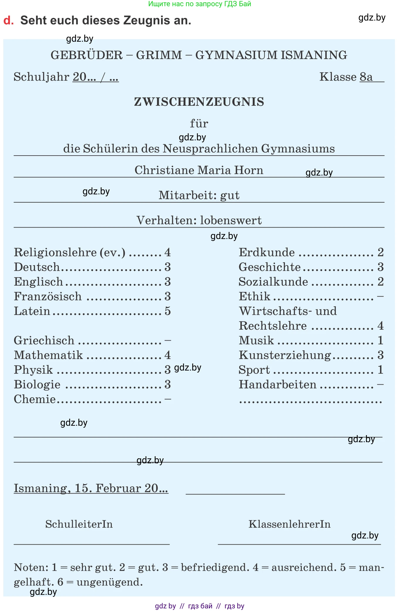Немецкий язык (Deutsch), 8 класс Учебник (Schülerbuch), авторы: Будько Антонина Филипповна (Budjko Antonina), Урбанович Инна Ювинальевна (Urbanowitsch Ina), издательство Вышэйшая школа, Минск, 2018, страница 22, номер 4d, Условие