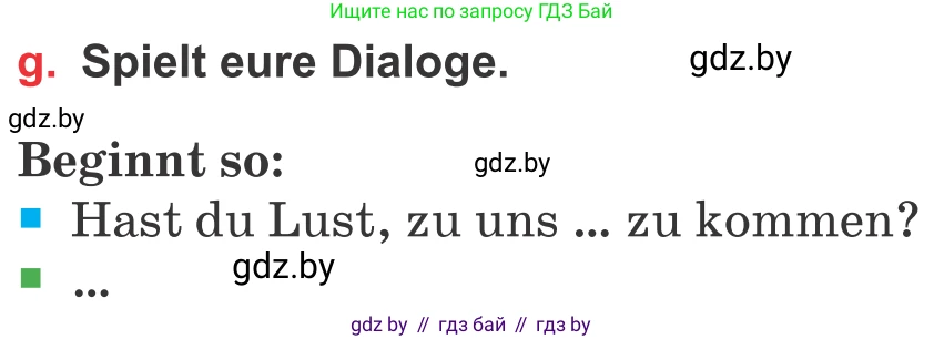 Немецкий язык (Deutsch), 8 класс Учебник (Schülerbuch), авторы: Будько Антонина Филипповна (Budjko Antonina), Урбанович Инна Ювинальевна (Urbanowitsch Ina), издательство Вышэйшая школа, Минск, 2018, страница 30, номер 3g, Условие