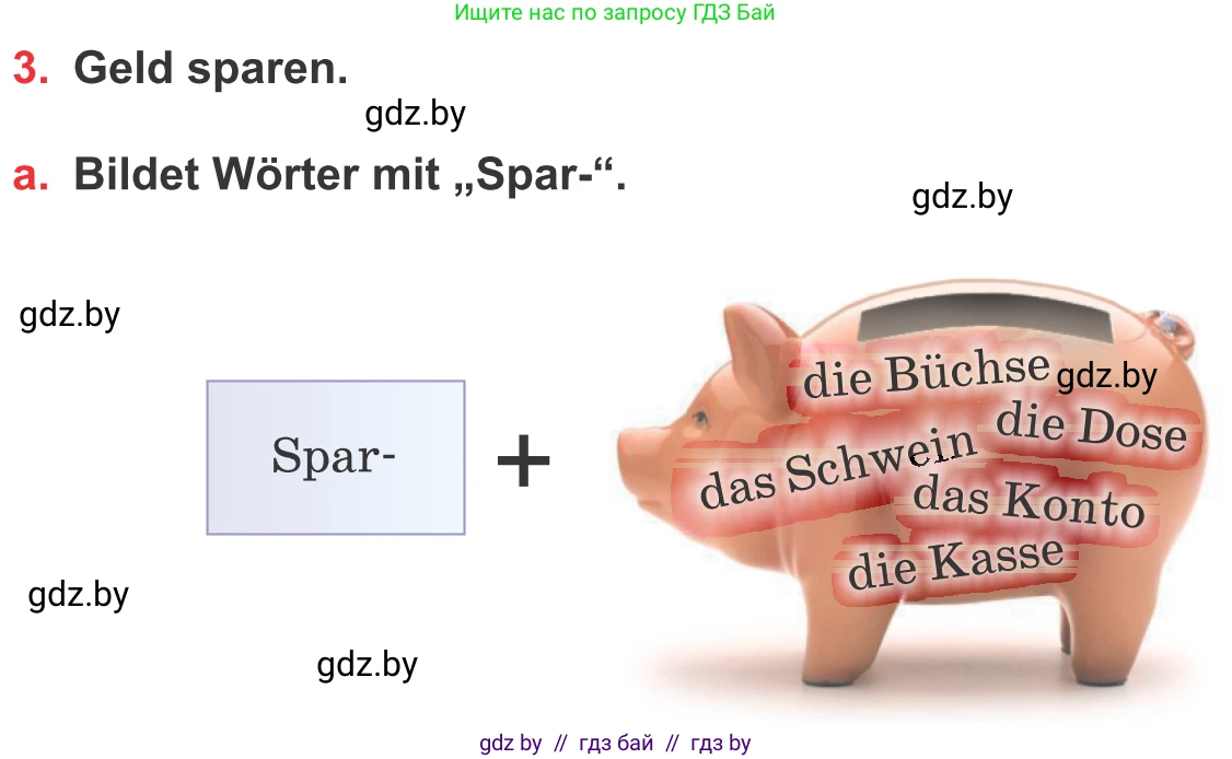 Немецкий язык (Deutsch), 8 класс Учебник (Schülerbuch), авторы: Будько Антонина Филипповна (Budjko Antonina), Урбанович Инна Ювинальевна (Urbanowitsch Ina), издательство Вышэйшая школа, Минск, 2018, страница 62, номер 3a, Условие