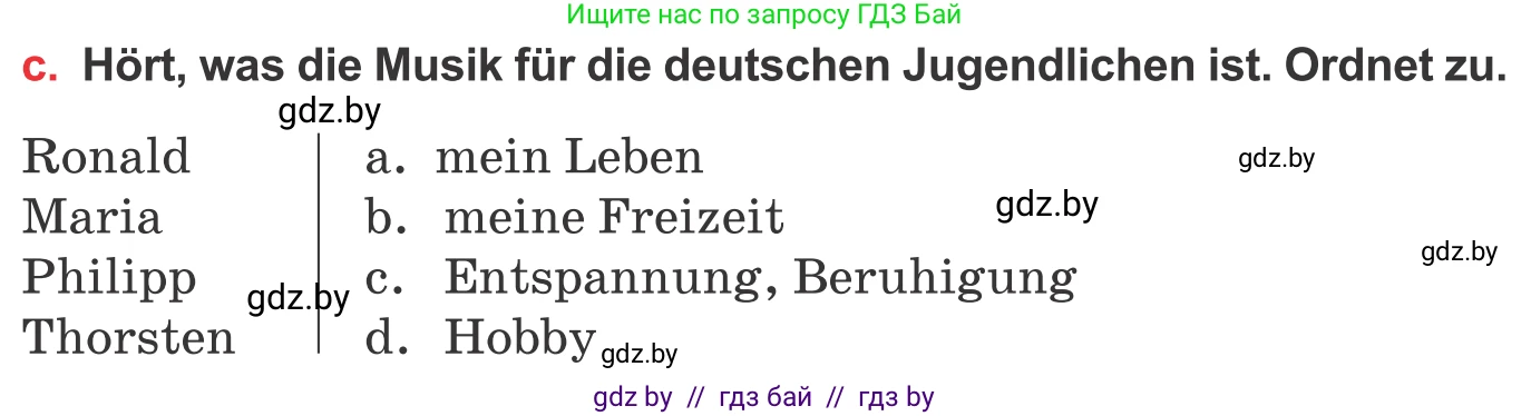 Немецкий язык (Deutsch), 8 класс Учебник (Schülerbuch), авторы: Будько Антонина Филипповна (Budjko Antonina), Урбанович Инна Ювинальевна (Urbanowitsch Ina), издательство Вышэйшая школа, Минск, 2018, страница 68, номер 1c, Условие