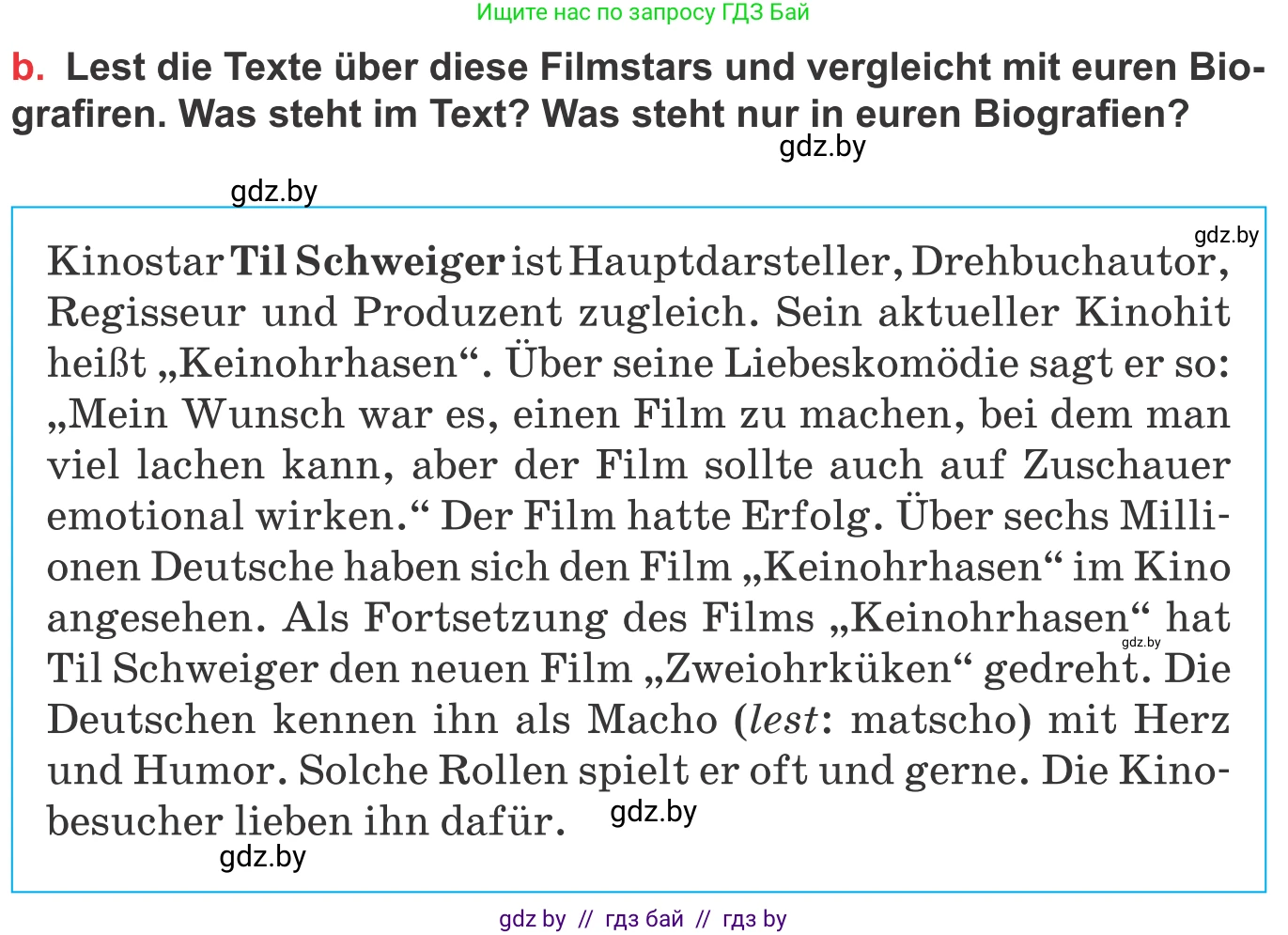 Немецкий язык (Deutsch), 8 класс Учебник (Schülerbuch), авторы: Будько Антонина Филипповна (Budjko Antonina), Урбанович Инна Ювинальевна (Urbanowitsch Ina), издательство Вышэйшая школа, Минск, 2018, страница 165, номер 5b, Условие