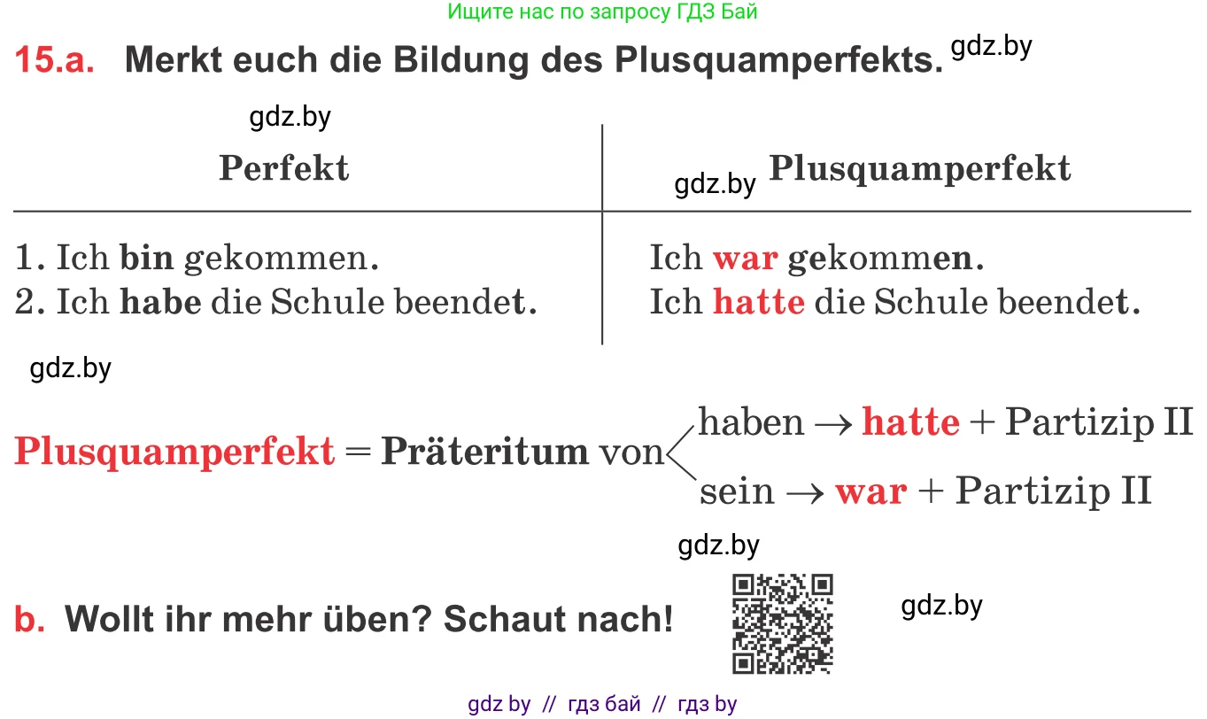 Немецкий язык (Deutsch), 8 класс Учебник (Schülerbuch), авторы: Будько Антонина Филипповна (Budjko Antonina), Урбанович Инна Ювинальевна (Urbanowitsch Ina), издательство Вышэйшая школа, Минск, 2018, страница 212, номер 15, Условие