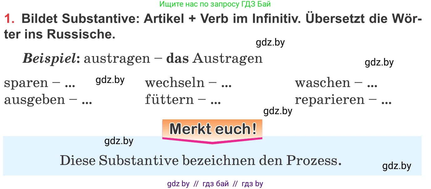 Немецкий язык (Deutsch), 8 класс Учебник (Schülerbuch), авторы: Будько Антонина Филипповна (Budjko Antonina), Урбанович Инна Ювинальевна (Urbanowitsch Ina), издательство Вышэйшая школа, Минск, 2018, страница 245, номер 1, Условие