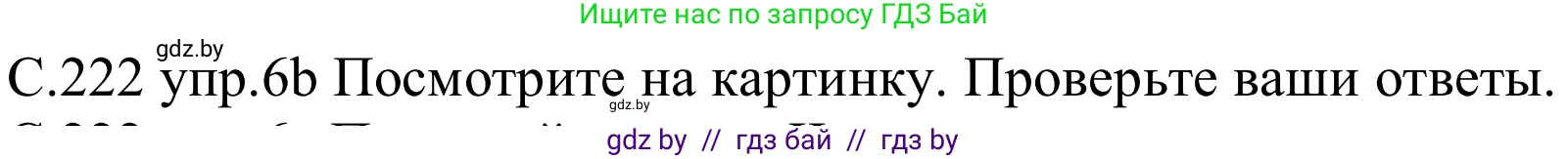 Немецкий язык (Deutsch), 8 класс Учебник (Schülerbuch), авторы: Будько Антонина Филипповна (Budjko Antonina), Урбанович Инна Ювинальевна (Urbanowitsch Ina), издательство Вышэйшая школа, Минск, 2018, страница 222, номер 6b, Решение