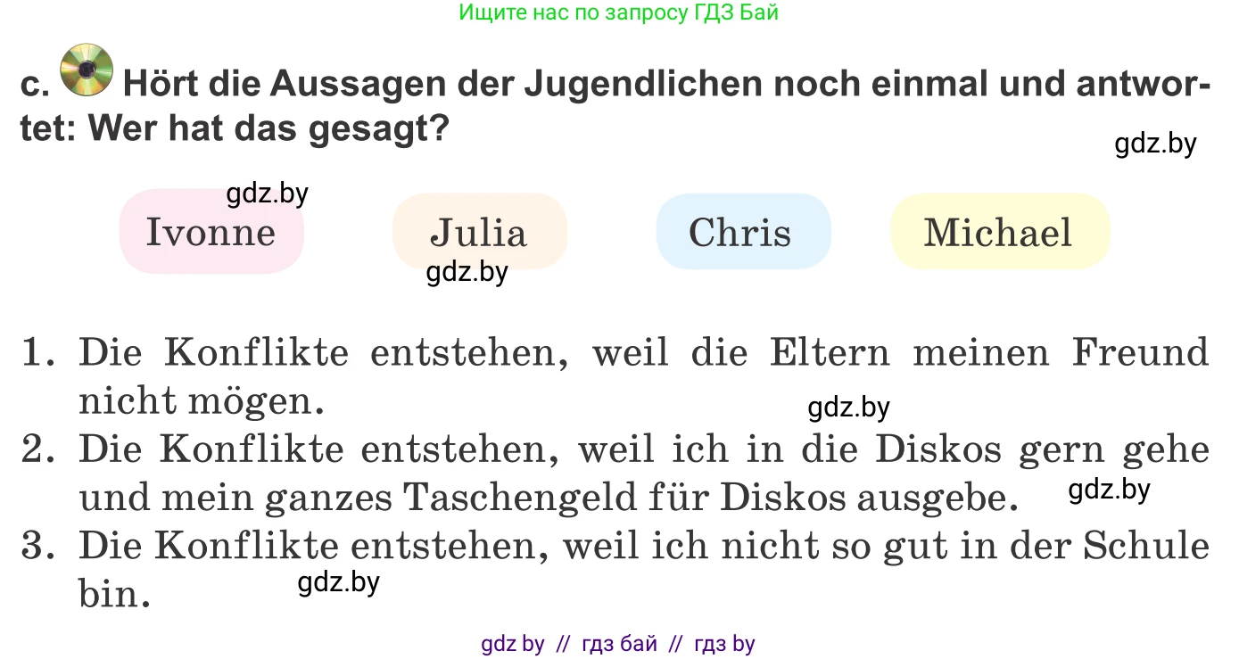 Немецкий язык (Deutsch), 9 класс Учебник (Schülerbuch), авторы: Будько Антонина Филипповна (Budjko Antonina), Урбанович Инна Ювинальевна (Urbanowitsch Ina), издательство Вышэйшая школа, Минск, 2018, серого цвета, страница 80, номер 5c, Условие