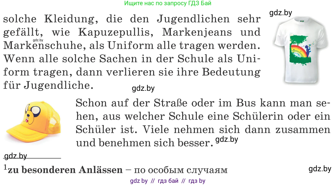 Немецкий язык (Deutsch), 9 класс Учебник (Schülerbuch), авторы: Будько Антонина Филипповна (Budjko Antonina), Урбанович Инна Ювинальевна (Urbanowitsch Ina), издательство Вышэйшая школа, Минск, 2018, серого цвета, страница 152, номер 2d, Условие (продолжение 2)