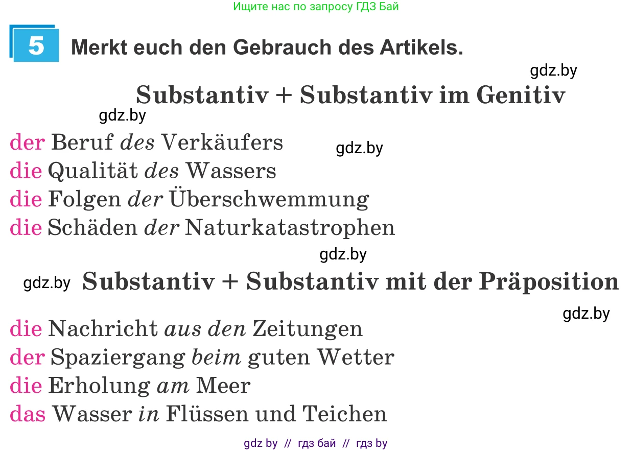 Немецкий язык (Deutsch), 9 класс Учебник (Schülerbuch), авторы: Будько Антонина Филипповна (Budjko Antonina), Урбанович Инна Ювинальевна (Urbanowitsch Ina), издательство Вышэйшая школа, Минск, 2018, серого цвета, страница 245, номер 5, Условие