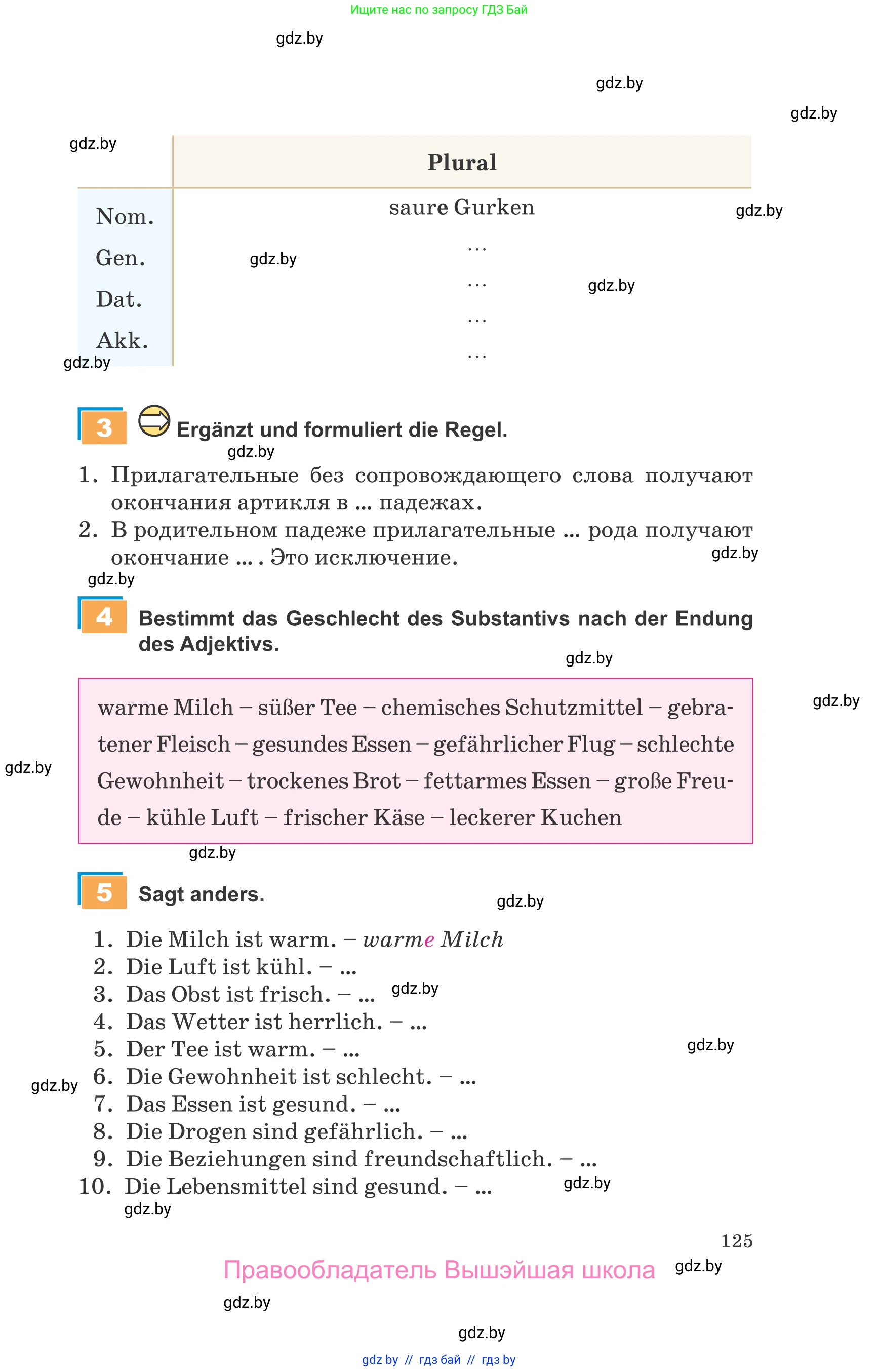 Немецкий язык (Deutsch), 9 класс Учебник (Schülerbuch), авторы: Будько Антонина Филипповна (Budjko Antonina), Урбанович Инна Ювинальевна (Urbanowitsch Ina), издательство Вышэйшая школа, Минск, 2018, серого цвета, страница 125