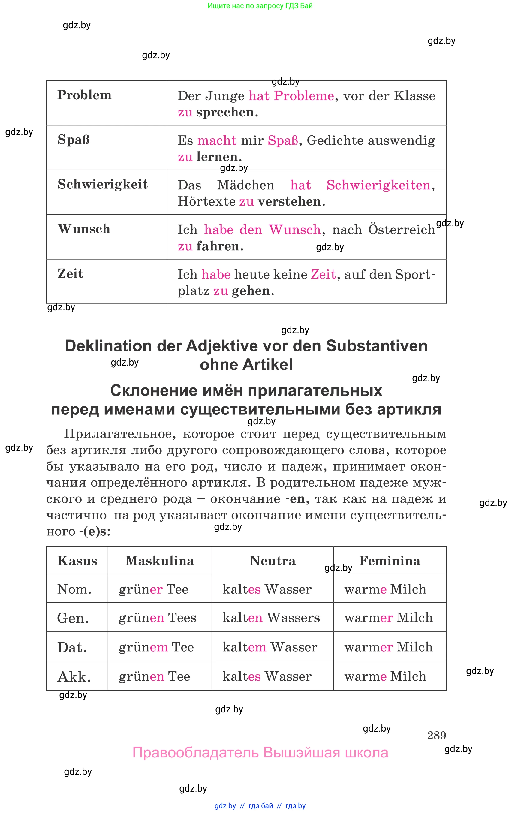 Немецкий язык (Deutsch), 9 класс Учебник (Schülerbuch), авторы: Будько Антонина Филипповна (Budjko Antonina), Урбанович Инна Ювинальевна (Urbanowitsch Ina), издательство Вышэйшая школа, Минск, 2018, серого цвета, страница 289