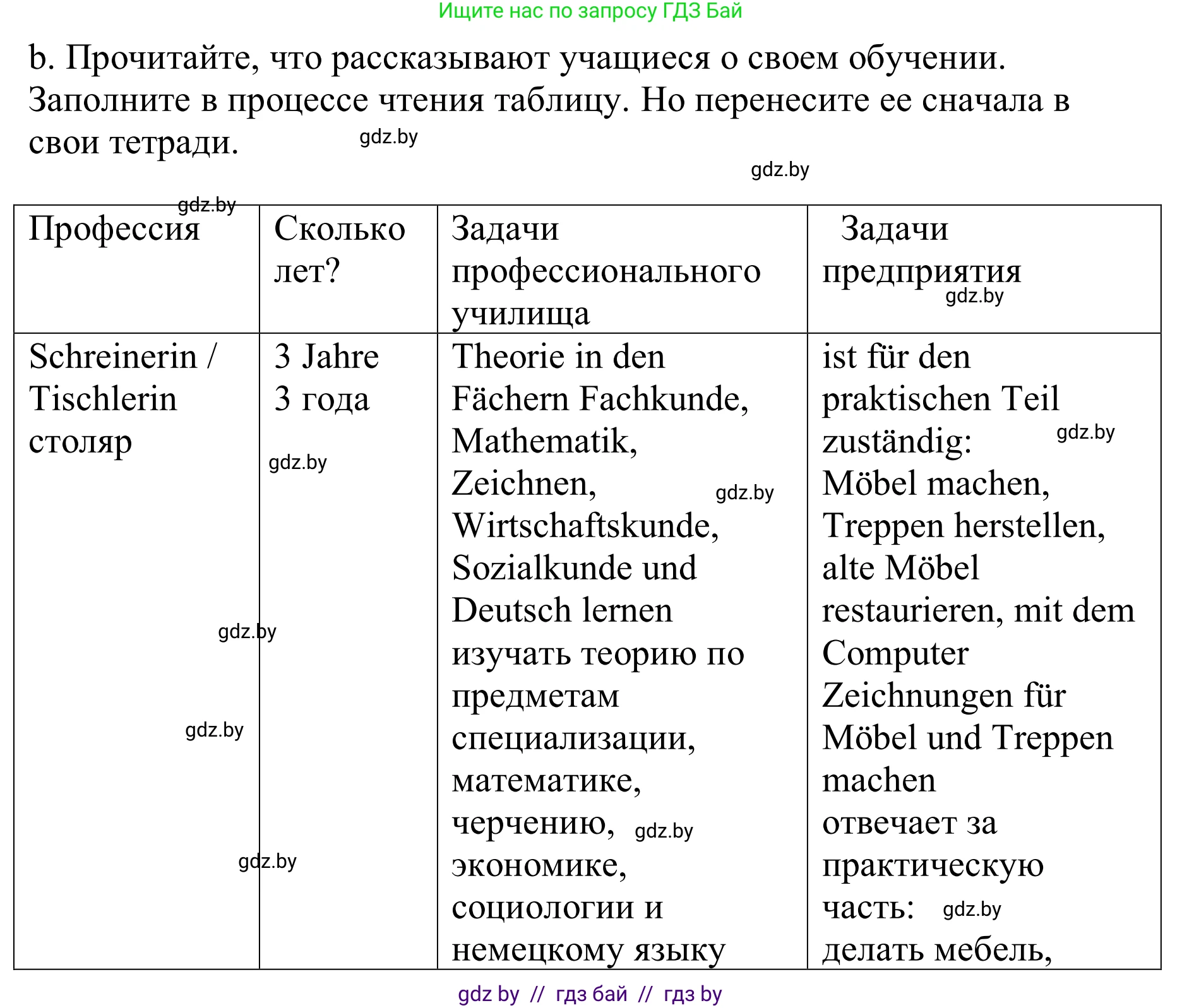 Немецкий язык (Deutsch), 9 класс Учебник (Schülerbuch), авторы: Будько Антонина Филипповна (Budjko Antonina), Урбанович Инна Ювинальевна (Urbanowitsch Ina), издательство Вышэйшая школа, Минск, 2018, серого цвета, страница 39, номер 4b, Решение