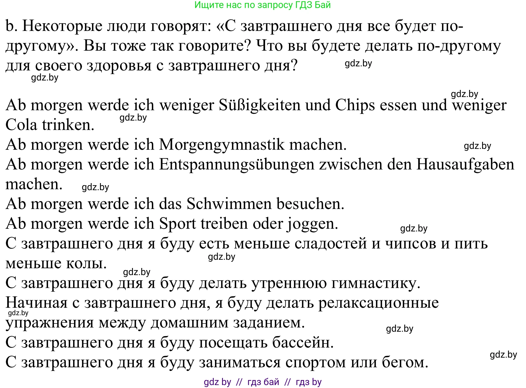 Немецкий язык (Deutsch), 9 класс Учебник (Schülerbuch), авторы: Будько Антонина Филипповна (Budjko Antonina), Урбанович Инна Ювинальевна (Urbanowitsch Ina), издательство Вышэйшая школа, Минск, 2018, серого цвета, страница 110, номер 7b, Решение
