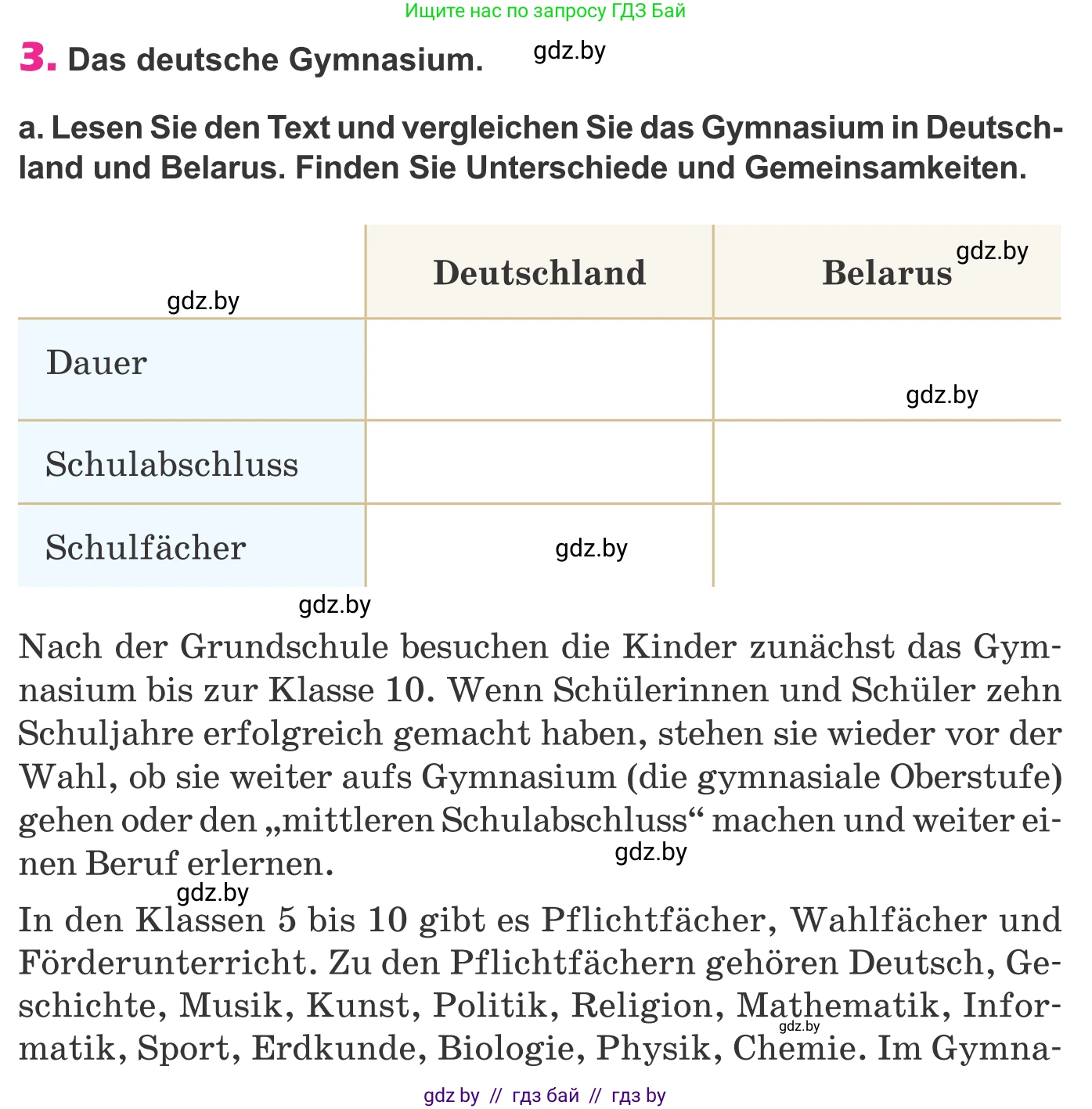 Немецкий язык (Deutsch), 10 класс Учебник (Schülerbuch), авторы: Будько Антонина Филипповна (Budjko Antonina), Урбанович Инна Ювинальевна (Urbanowitsch Ina), издательство Вышэйшая школа, Минск, 2018, оранжевого цвета, страница 60, номер 3a, Условие