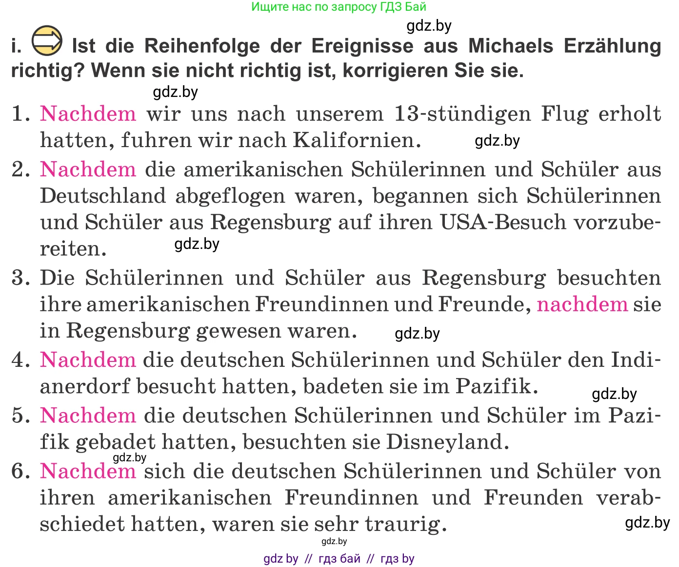 Немецкий язык (Deutsch), 10 класс Учебник (Schülerbuch), авторы: Будько Антонина Филипповна (Budjko Antonina), Урбанович Инна Ювинальевна (Urbanowitsch Ina), издательство Вышэйшая школа, Минск, 2018, оранжевого цвета, страница 82, номер 1i, Условие