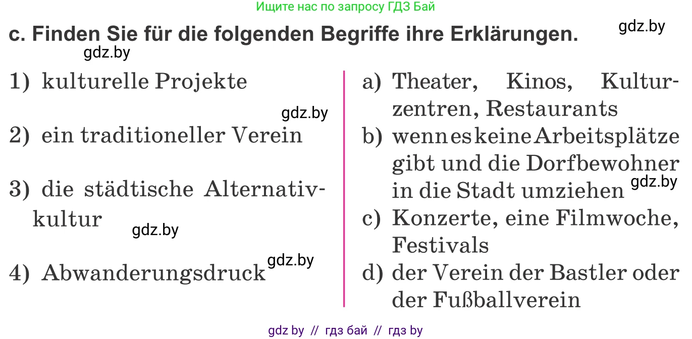 Немецкий язык (Deutsch), 10 класс Учебник (Schülerbuch), авторы: Будько Антонина Филипповна (Budjko Antonina), Урбанович Инна Ювинальевна (Urbanowitsch Ina), издательство Вышэйшая школа, Минск, 2018, оранжевого цвета, страница 203, номер 4c, Условие