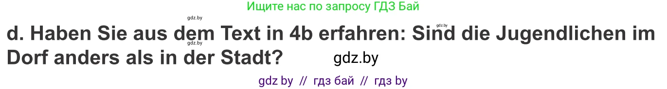 Немецкий язык (Deutsch), 10 класс Учебник (Schülerbuch), авторы: Будько Антонина Филипповна (Budjko Antonina), Урбанович Инна Ювинальевна (Urbanowitsch Ina), издательство Вышэйшая школа, Минск, 2018, оранжевого цвета, страница 204, номер 4d, Условие