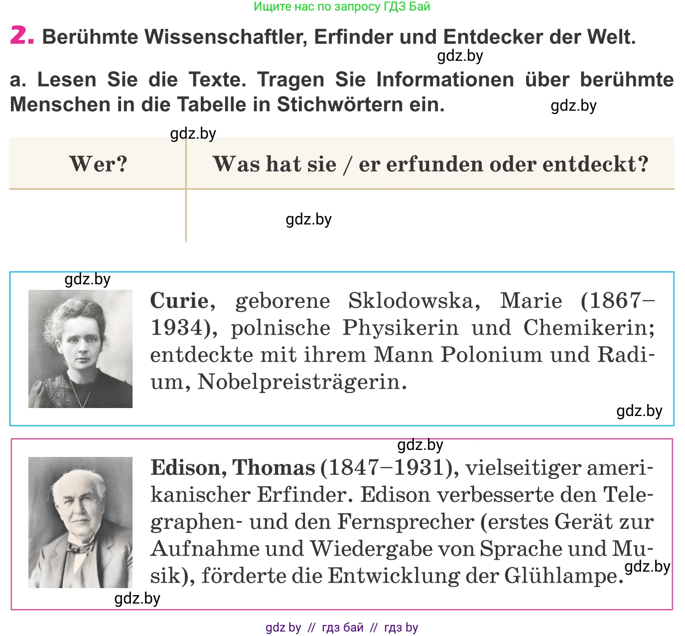 Немецкий язык (Deutsch), 10 класс Учебник (Schülerbuch), авторы: Будько Антонина Филипповна (Budjko Antonina), Урбанович Инна Ювинальевна (Urbanowitsch Ina), издательство Вышэйшая школа, Минск, 2018, оранжевого цвета, страница 264, номер 2a, Условие