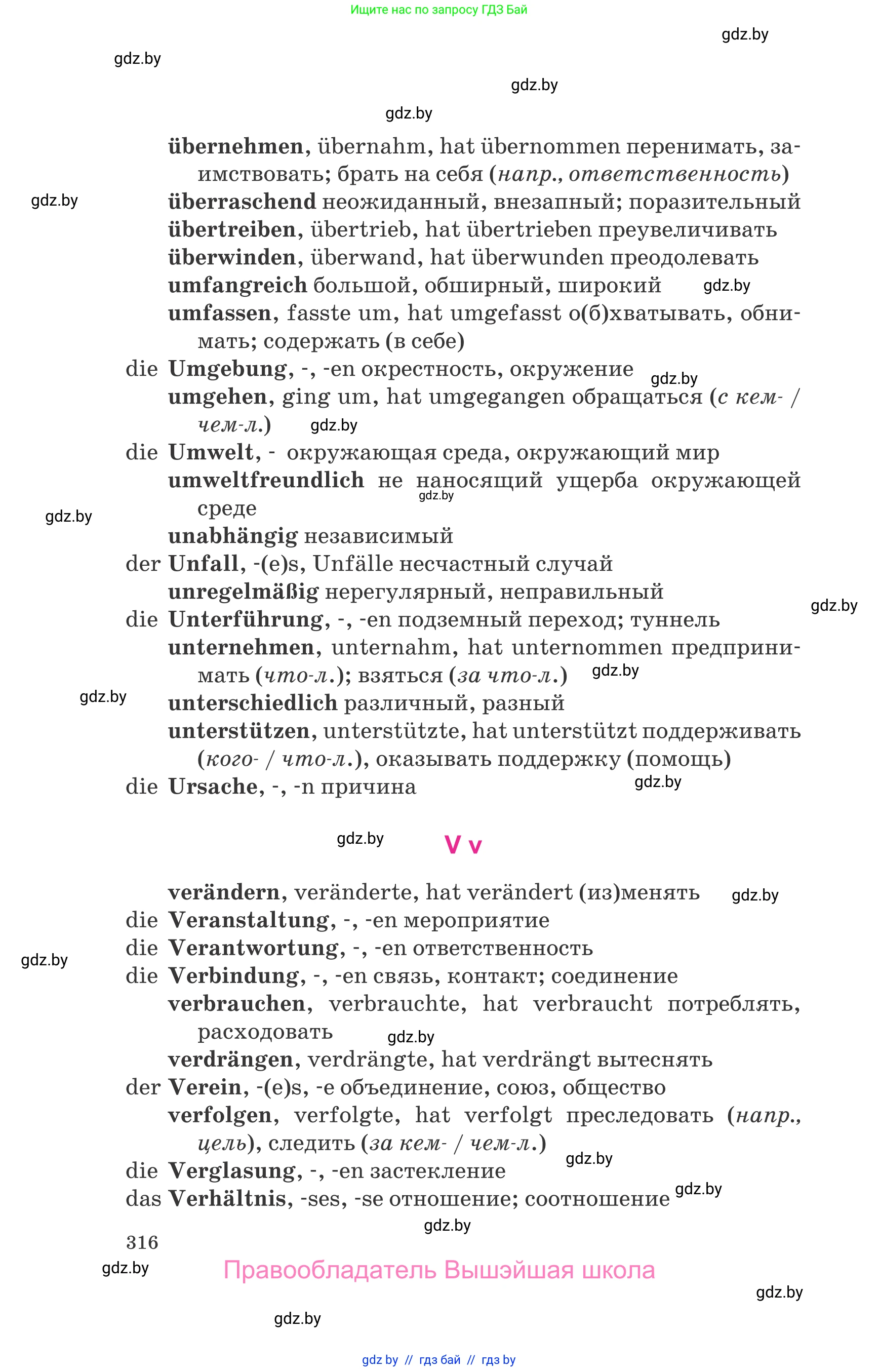 Немецкий язык (Deutsch), 10 класс Учебник (Schülerbuch), авторы: Будько Антонина Филипповна (Budjko Antonina), Урбанович Инна Ювинальевна (Urbanowitsch Ina), издательство Вышэйшая школа, Минск, 2018, оранжевого цвета, страница 316