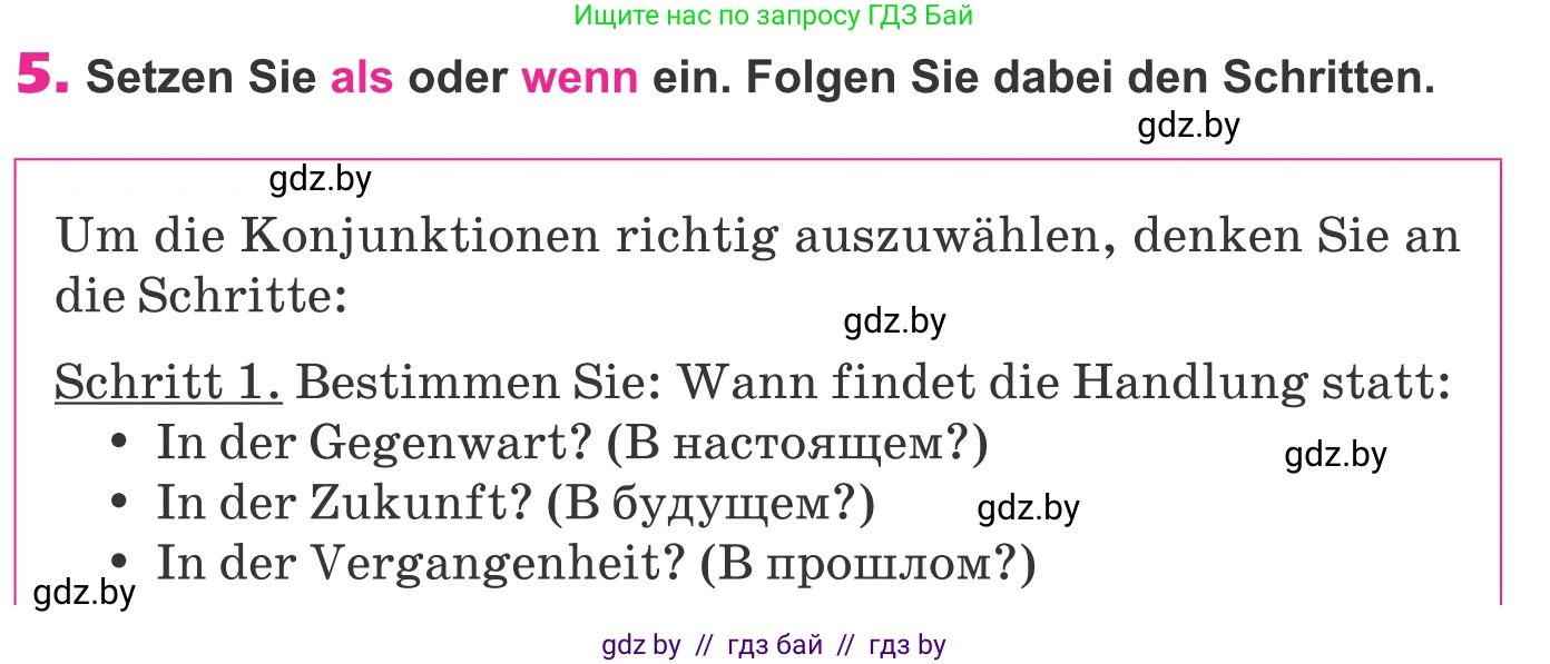 Немецкий язык (Deutsch), 10 класс Учебник (Schülerbuch), авторы: Будько Антонина Филипповна (Budjko Antonina), Урбанович Инна Ювинальевна (Urbanowitsch Ina), издательство Вышэйшая школа, Минск, 2018, оранжевого цвета, страница 293, номер 5, Условие