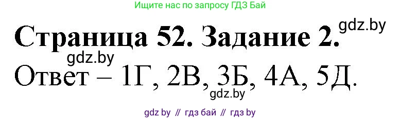Обж, 5 класс рабочая тетрадь, авторы: Гамолко Сергей Николаевич, Занимон Александр Яковлевич, Мишкевич Михаил Константинович, Сушко Анатолий Анатольевич, издательство Аверсэв, Минск, 2018, зелёного цвета, страница 52, номер 2, Решение