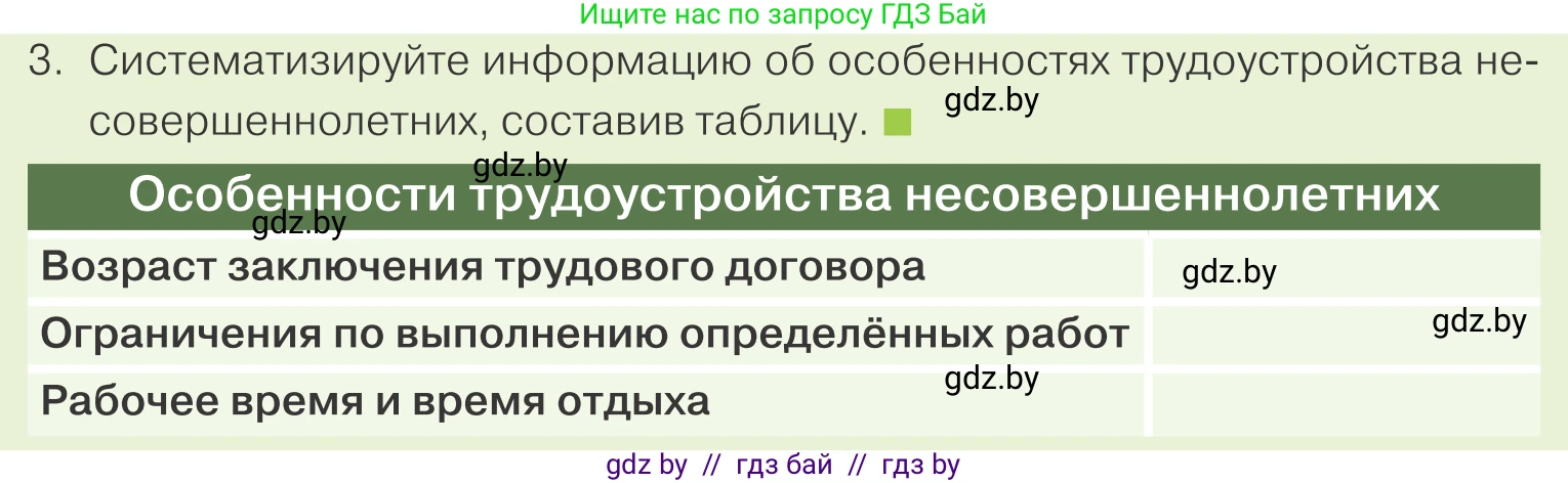 Обществоведение, 9 класс Учебник, авторы: Данилов Александр Николаевич, Полейко Елена Александровна, Кушнер Надежда Васильевна, Бернат Ирина Петровна, Белов А А, Кизима С А, Клецкова И М, Легчилин А А, Солодухо А С, Рубанов А В, издательство Адукацыя i выхаванне, Минск, 2019, жёлтого цвета, страница 157, номер 3, Условие
