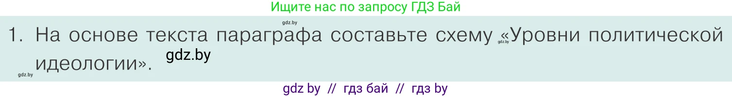 Обществоведение, 10 класс Учебник, авторы: Данилов Александр Николаевич, Полейко Елена Александровна, Кушнер Надежда Васильевна, Бернат Ирина Петровна, Безнюк Д К, Белов А А, Гречнева Е Ф, Кобяк О В, Мармашова С П, Можейко М А, Старовойтова Л В, Черченко Н В, издательство Адукацыя i выхаванне, Минск, 2020, страница 89, номер 1, Условие