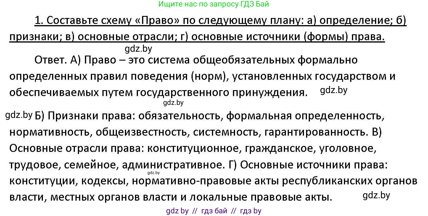 Обществоведение, 11 класс Учебник, авторы: Чуприс Ольга Ивановна, Балашенко Сергей Александрович, Денисюк Нина Павловна, Калинин С А, Киселёва Т М, Короткевич М П, Михалёва Т Н, Петоченко Т М, Побережная О Е, Подкопаев В В, Салей Е А, Шидловский А В, издательство Адукацыя i выхаванне, Минск, 2021, салатового цвета, страница 128, номер 1, Решение
