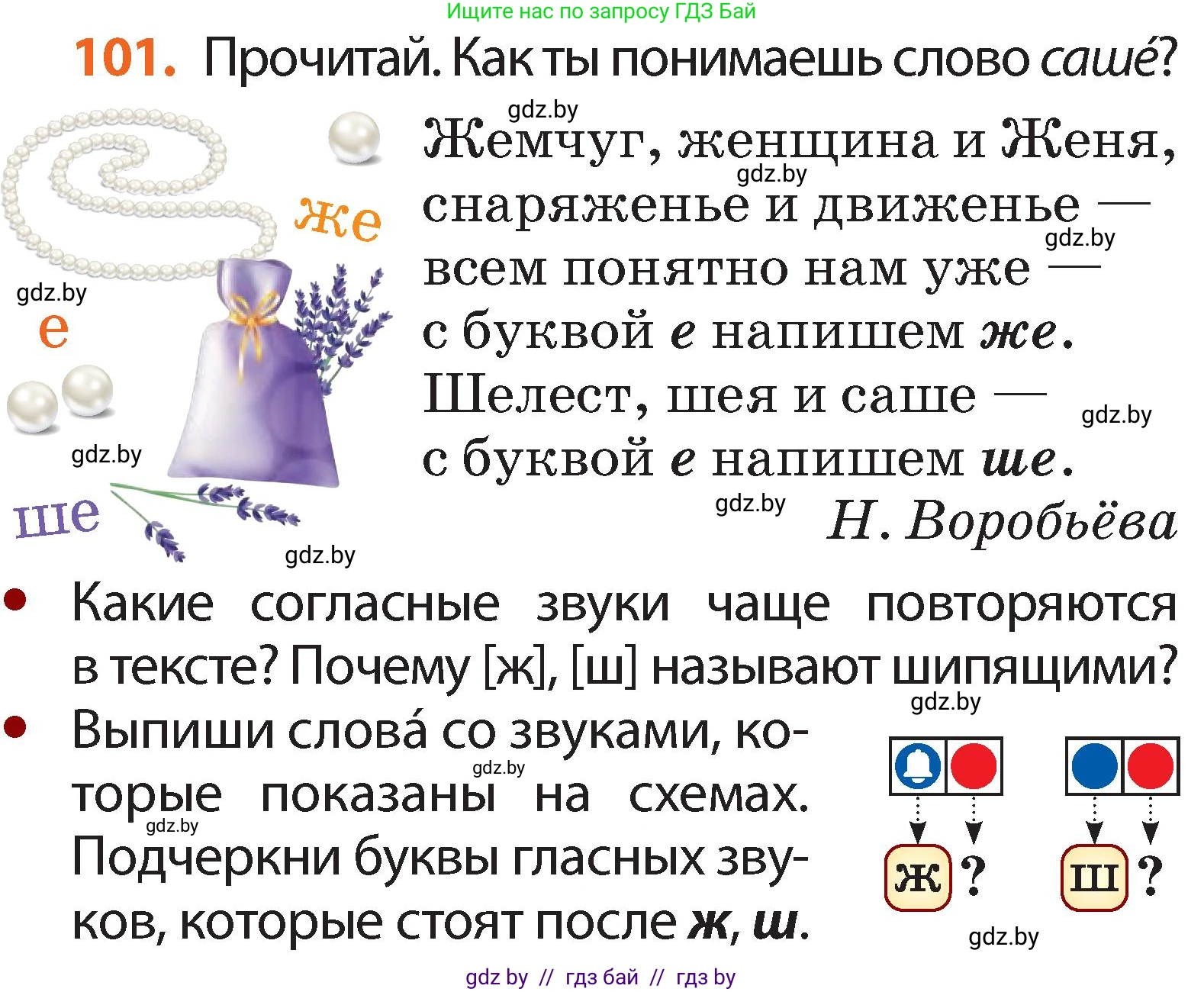 Русский язык, 2 класс Учебник, авторы: Гулецкая Елена Алексеевна, Федорович Галина Михайловна, издательство Национальный институт образования, Минск, 2022, коричневого цвета, Часть 1, страница 64, номер 101, Условие