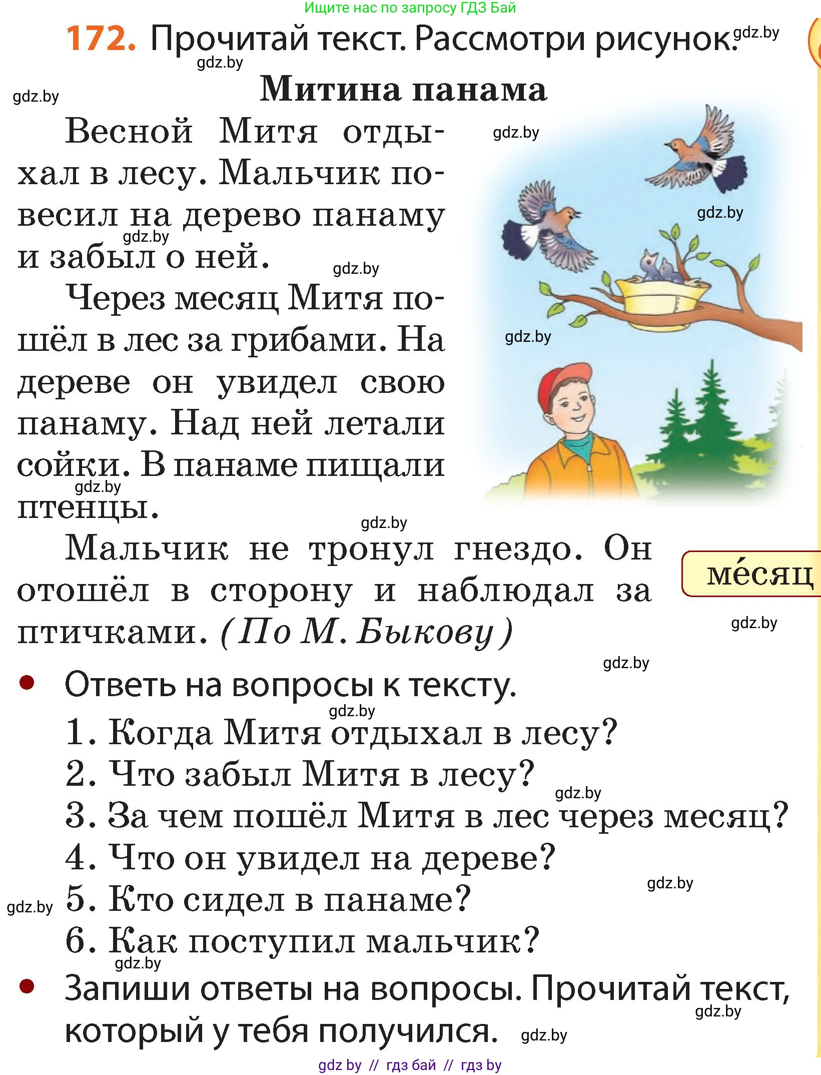 Русский язык, 2 класс Учебник, авторы: Гулецкая Елена Алексеевна, Федорович Галина Михайловна, издательство Национальный институт образования, Минск, 2022, коричневого цвета, Часть 2, страница 127, номер 172, Условие